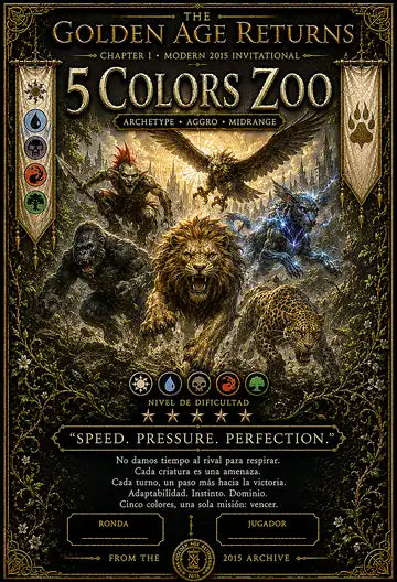 Portada del mazo 5 Colors Zoo