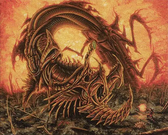 Ilustración de Phyrexian Dreadnought, de Pete Venters
